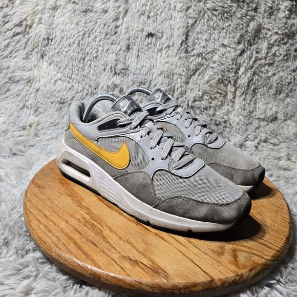 Nike Air Max SC 2022 Mens Size 9 Shoes Wolf Grey Yellow Ochre Athletic Sneakers - Picture 1 of 10